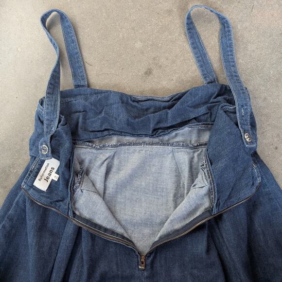 Reformation Denim Dress Size 10 Babydoll Mini Dress Cecil Denim Mini Reformation - Picture 8 of 14